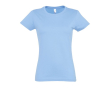 T-shirt femme personnalisé pour entreprise couleur bleu pastel