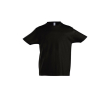Modèle enfant de tee shirt publicitaire couleur noir