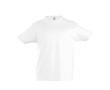Modèle enfant de tee shirt publicitaire couleur blanc