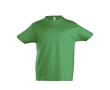 Modèle enfant de tee shirt publicitaire couleur vert