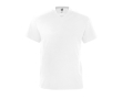 T-shirt promotionnel basique col V couleur blanc