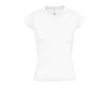 T-shirt femme pour cadeaux d'entreprise couleur blanc