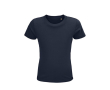 T-shirt taille enfant avec logo de la marque couleur bleu marine