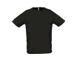 T-shirts de sport personnalisables couleur noir