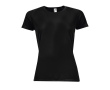 T-shirt de sport personnalisé pour femme couleur noir