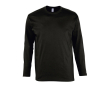 Tee shirt manches longues avec logo couleur noir