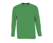 Tee shirt manches longues avec logo couleur vert