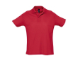 Polo en coton personnalisé avec la marque couleur rouge