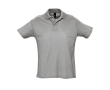 Polo en coton personnalisé avec la marque couleur gris