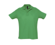 Polo en coton personnalisé avec la marque couleur vert
