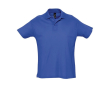 Polo en coton personnalisé avec la marque couleur bleu roi