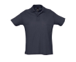 Polo en coton personnalisé avec la marque couleur bleu foncé