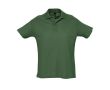 Polo en coton personnalisé avec la marque couleur vert foncé
