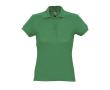 Polo femme personnalisable avec logo couleur vert