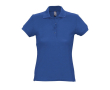 Polo femme personnalisable avec logo couleur bleu roi
