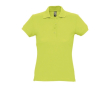 Polo femme personnalisable avec logo couleur vert clair