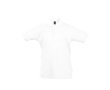 Polo enfant en 100% coton à imprimer couleur blanc