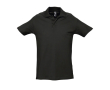 Polo avec logo pour vêtements d'entreprise couleur noir