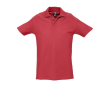 Polo avec logo pour vêtements d'entreprise couleur rouge