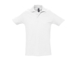 Polo avec logo pour vêtements d'entreprise couleur blanc