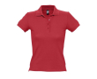 Polo personnalisé pas cher pour femme couleur rouge