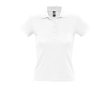 Polo personnalisé pas cher pour femme couleur blanc