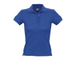 Polo personnalisé pas cher pour femme couleur bleu roi