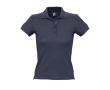 Polo personnalisé pas cher pour femme couleur bleu foncé