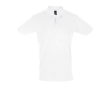 Polo floqué 100% coton pour entreprise couleur blanc