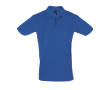 Polo floqué 100% coton pour entreprise couleur bleu roi