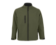 Veste soft Shell floquée avec logo couleur vert militaire