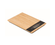 Balance publicitaire de cuisine en bambou couleur bois