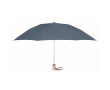 Parapluie pliable et réversible en RPET couleur bleu