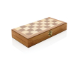 Echiquier pliable en bois de pin couleur marron