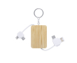 Câble de chargement avec porte-clés couleur blanc