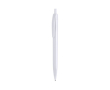 Stylo publicitaire monochrome coloré couleur blanc