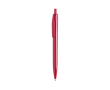 Stylo publicitaire monochrome coloré couleur rouge