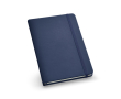 Carnet avec couverture en similicuir couleur bleu