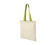 Sac en coton avec longues anses 100 g/m2 couleur vert lime