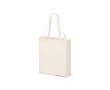 Sac pliable en coton avec base liège 110 g/m2 couleur naturel