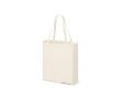 Sac pliable en coton avec base jute 110 g/m2 couleur naturel