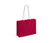 Sac en toile de jute personnalisable couleur rouge