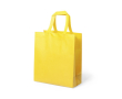 Sac résistant stratifié avec soufflet couleur jaune