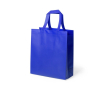 Sac résistant stratifié avec soufflet couleur bleu
