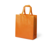 Sac résistant stratifié avec soufflet couleur orange