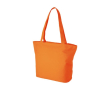 Sac avec grand compartiment et fermeture couleur orange