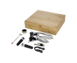 Coffret à vin premium avec 9 pièces couleur bois clair