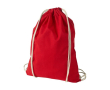 Sac à dos cordon personnalisable avec logo couleur rouge