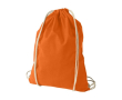 Sac à dos cordon personnalisable avec logo couleur orange