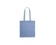 Tote bag avec logo en coton recyclé 120 g/m2 couleur bleu